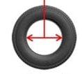 Rim diameter — wheel rim size in inches